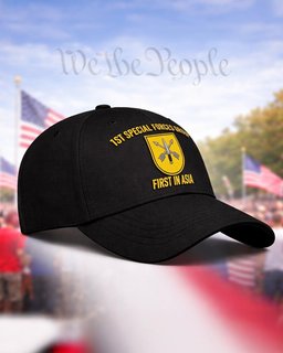 1st Special Forces Group First In Asia Embroidered Cap
