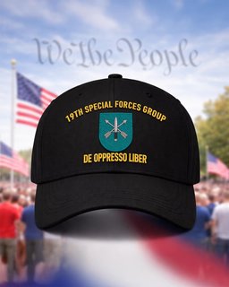 19th Special Forces Group De Oppresso Liber Embroidered Cap