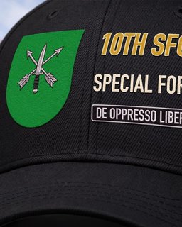 10th Special Forces Group (Airborne) Flash Embroidered Cap