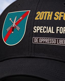 20th Special Forces Group (Airborne) Flash Embroidered Cap