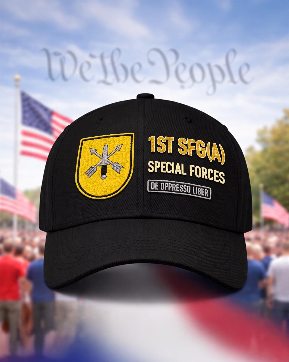 1st Special Forces Group (Airborne) Flash Embroidered Cap