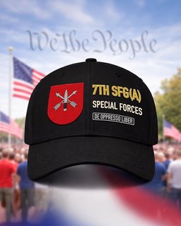 7th Special Forces Group (Airborne) Flash Embroidered Cap