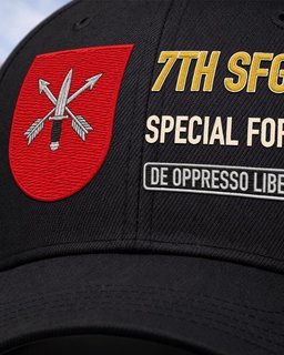 7th Special Forces Group (Airborne) Flash Embroidered Cap