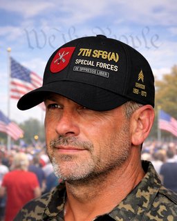 7th Special Forces Group (Airborne) Flash Embroidered Cap