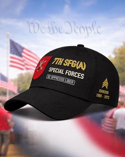 7th Special Forces Group (Airborne) Flash Embroidered Cap