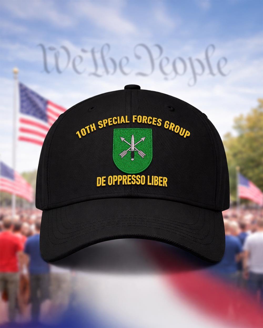 10th Special Forces Group De Oppresso Liber Embroidered Cap
