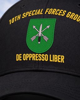 10th Special Forces Group De Oppresso Liber Embroidered Cap