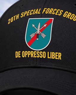 20th Special Forces Group De Oppresso Liber Embroidered Cap