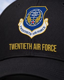 Twentieth Air Force (Air Forces Strategic) Veteran Embroidered Cap - 2811 - Embroidered Classic Cap Navy Blue mockup