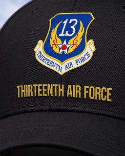 Thirteenth Air Force (Air Forces Pacific) Veteran Embroidered Cap - 2809 - Embroidered Classic Cap Navy Blue mockup