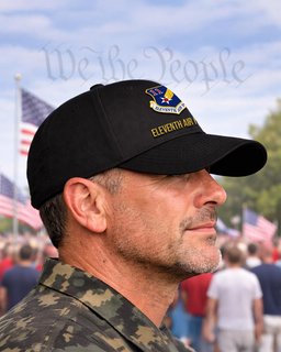 Eleventh Air Force Veteran Embroidered Cap - 2793 - Embroidered Classic Cap OG Green mockup