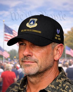 U.S. Air Force Bolling Field Command Veteran Embroidered Cap - 2785 - Embroidered Classic Cap Red mockup
