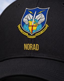 North American Aerospace Defense Command (NORAD) Veteran Embroidered Cap - 2800 - Embroidered Classic Cap Navy Blue mockup