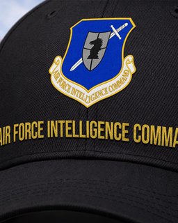 U.S. Air Force Intelligence Command Veteran Embroidered Cap - 2774 - Embroidered Classic Cap Navy Blue mockup