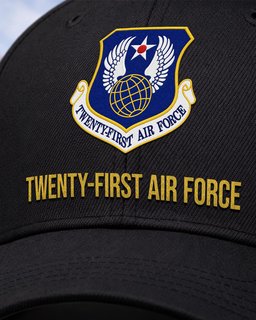Twenty-First Air Force Veteran Embroidered Cap - 2813 - Embroidered Classic Cap Navy Blue mockup