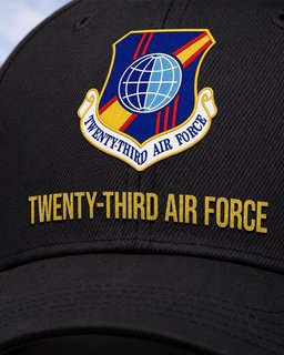 Twenty-Third Air Force (AFSOC) Veteran Embroidered Cap - 2815 - Embroidered Classic Cap Navy Blue mockup