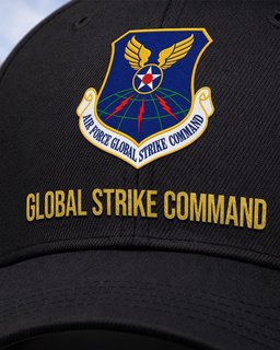 U.S. Air Force Global Strike Command (AFGSC) Veteran Embroidered Cap - 2773 - Embroidered Classic Cap Navy Blue mockup