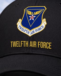 Twelfth Air Force (Air Forces Southern) Veteran Embroidered Cap - 2810 - Embroidered Classic Cap Navy Blue mockup