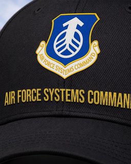 U.S. Air Force Systems Command Veteran Embroidered Cap - 2778 - Embroidered Classic Cap Navy Blue mockup