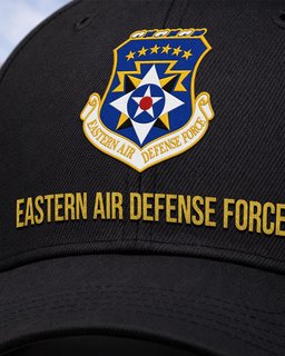 U.S. Air Force Eastern Air Defense Force Veteran Embroidered Cap - 2789 - Embroidered Classic Cap Navy Blue mockup