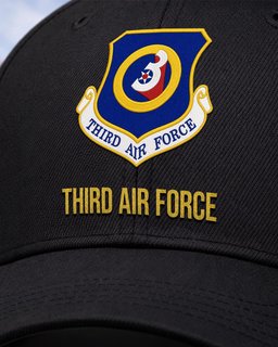 Third Air Force (Air Forces Europe) Veteran Embroidered Cap - 2808 - Embroidered Classic Cap Navy Blue mockup