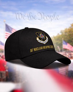U.S. Air Force Nuclear Weapons Center Veteran Embroidered Cap - 2807 - Embroidered Classic Cap Desert Tan mockup