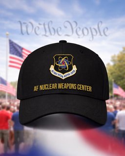 U.S. Air Force Nuclear Weapons Center Veteran Embroidered Cap - 2807 - Embroidered Classic Cap Black mockup