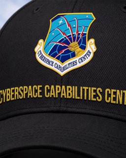 U.S. Air Force Cyberspace Capabilities Center Veteran Embroidered Cap - 2788 - Embroidered Classic Cap Navy Blue mockup