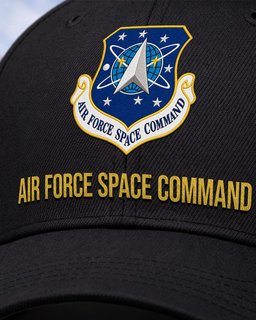 U.S. Air Force Space Command Veteran Embroidered Cap - 2776 - Embroidered Classic Cap Navy Blue mockup