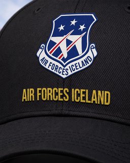 U.S. Air Forces Iceland Veteran Embroidered Cap - 2780 - Embroidered Classic Cap Navy Blue mockup