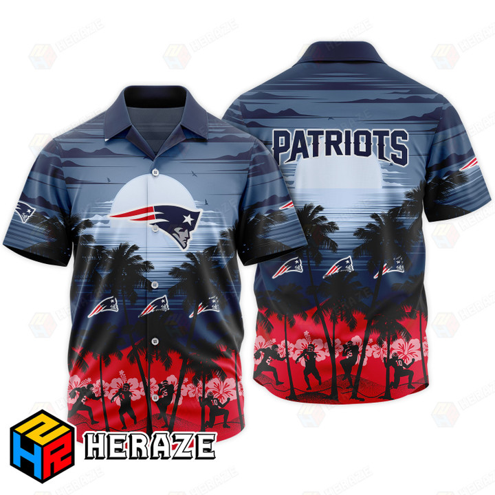 New England Patriots Hawaiian Shirt Premium - HRZ02