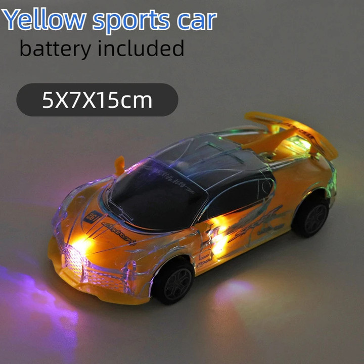 Cool And Luminous Children's Toys Universal Car Music Sports Car Police Car Model Electric Children's Toys