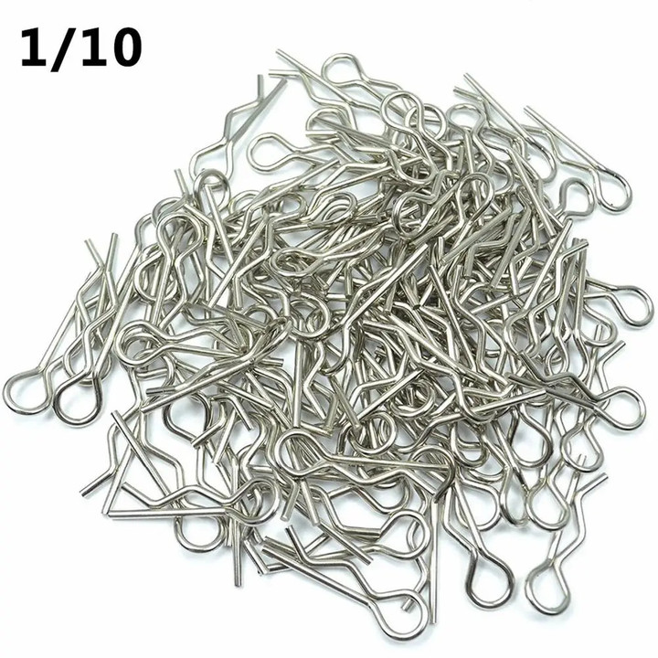100PCS RC 1/10 Body Shell Clip Pins For HSP Redcat HPI Model Remote Control Car Spare Parts For 1/8/10/16 Scale RC Model Car Toy
