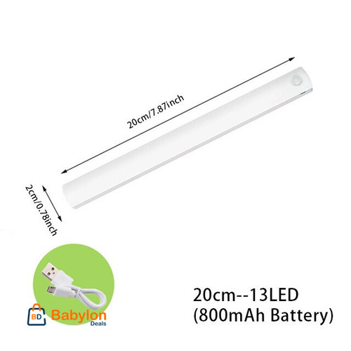 PZSUNLY LED Motion Sensor Light Night Light USB Type-C Rechargeable Lamp For Kitchen Cabinet Wardrobe Lamp Staircase Backlight