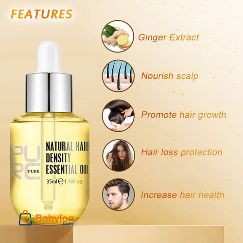 PURC Ginger Hair Growth Products Prevent Hair Loss Essential Oil