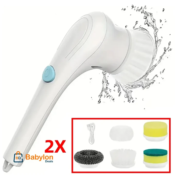 Electric Scrubber Useful Things for Home Cleaning Products Rotary Brush Cleaning Supplies Bathroom Sink Spin