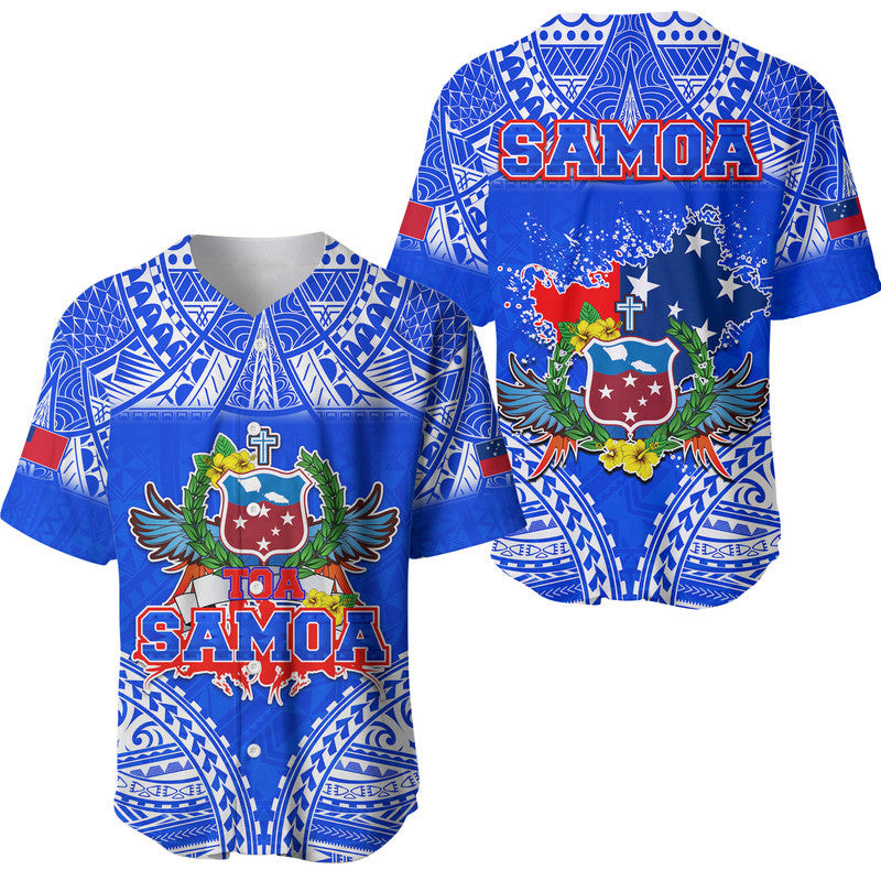 Toa Samoa Backpack Island Wear Toa Samoa Polynesian Rugby Baseball Jersey Samoan Flag Blue ...