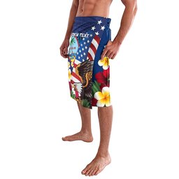 Island Wear Personalised United States And Guam Lavalava USA Eagle With Guahan Seal Tropical Vibes Polynesian Alina Basics