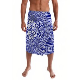 Island Wear Tonga Tapunisiliva College Lavalava Kupesi Vibes Blue Polynesian Alina Basics