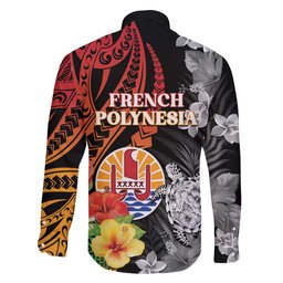 Island Wear French Polynesia Bastille Day Family Matching Puletasi and Hawaiian Shirt Tropical Turtle Hibiscus Polynesian Pattern Polynesian Alina Basics