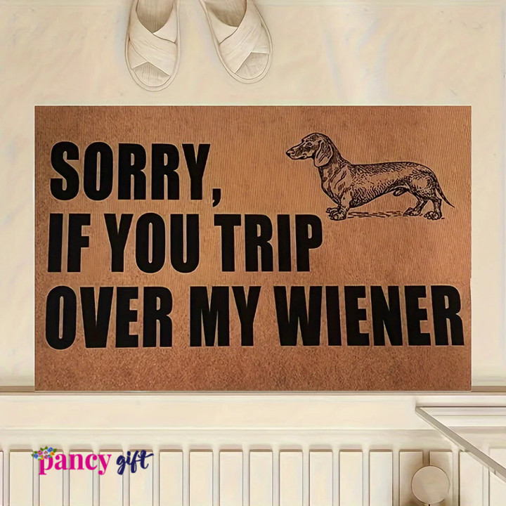 Humorous Dachshund Doormat Anti-Slip Dustproof Floor Mat