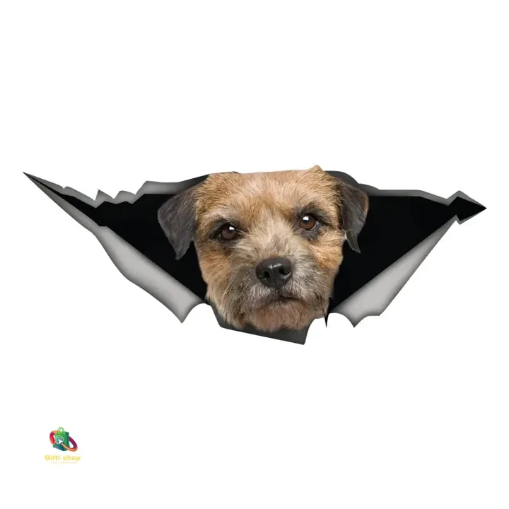 Border Terrier car sticker