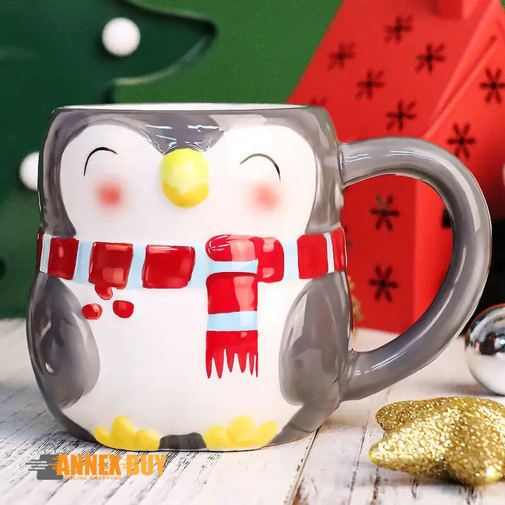 Owl cup gift hand draw cute animal cute coffee mug