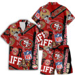 San Francisco 49ers Hawaiian Shirt Full Set 1