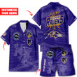 Baltimore Ravens Hawaiian Shirt Full Set 2