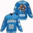 Detroit Lions American Football League Pattern Varsity Jacket SH1 V2