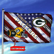 Green Bay Packers-Custom Name-Personalized Flag-DS003