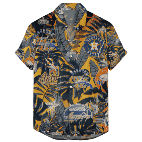 Houston Astros Retro Logo Hawaiian Shirt