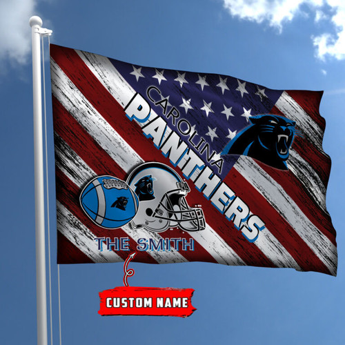 Carolina Panthers-Custom Name-Personalized Flag-DS003