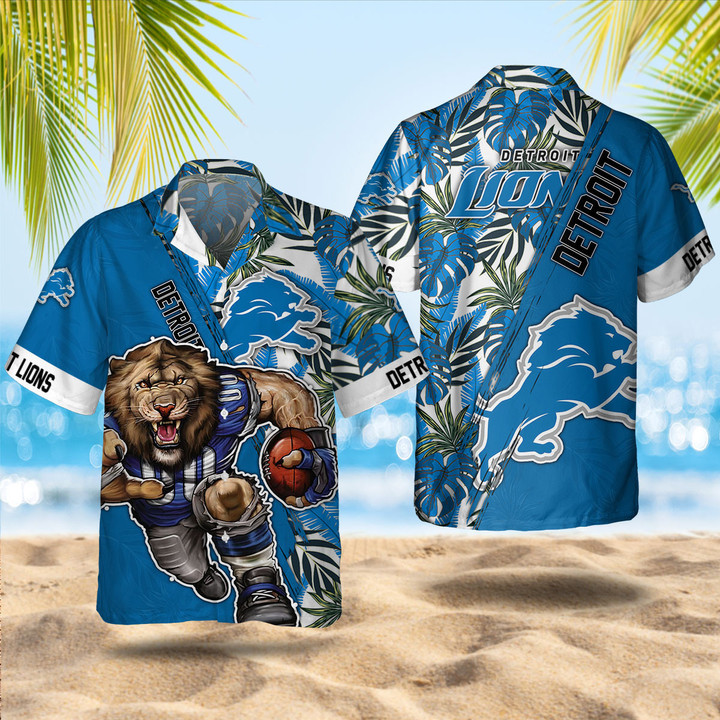 Detroit Lions Summer Hawaiian Shirt